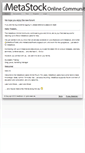 Mobile Screenshot of forum.metastock.com